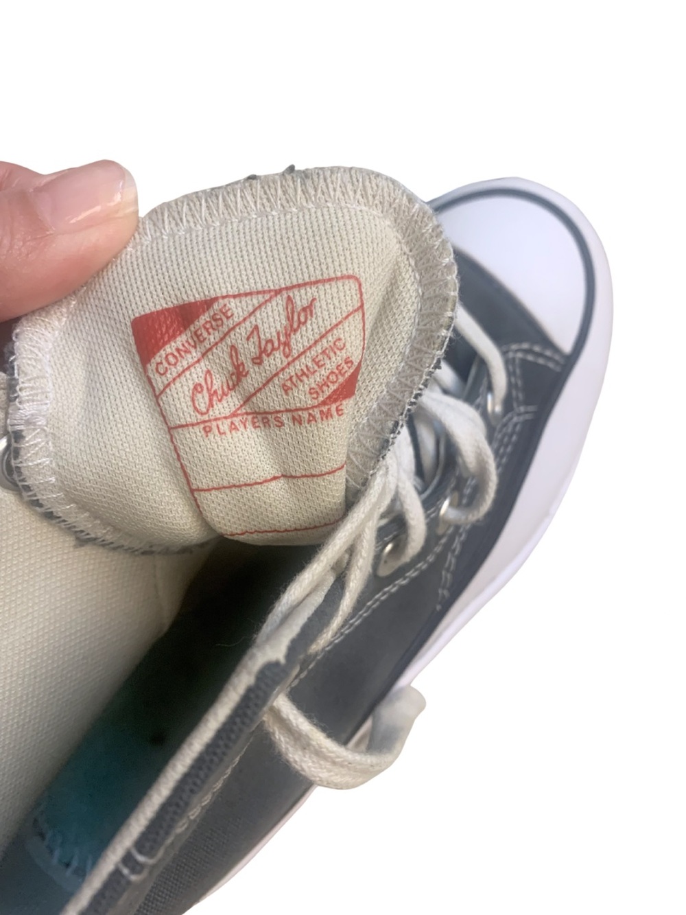Converse Chuck Taylor All Star High Top Platform Sneakers Gray Streetwear Grunge - Picture 7 of 15